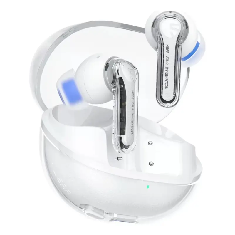 Auricular Bluetooth Soundpeats Clear 7 Horas De Batería Color Blanco - Imagen 3