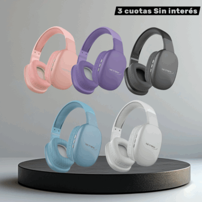 Auricular Vincha Bluetooth Inalambrico Netmak Nm-volt