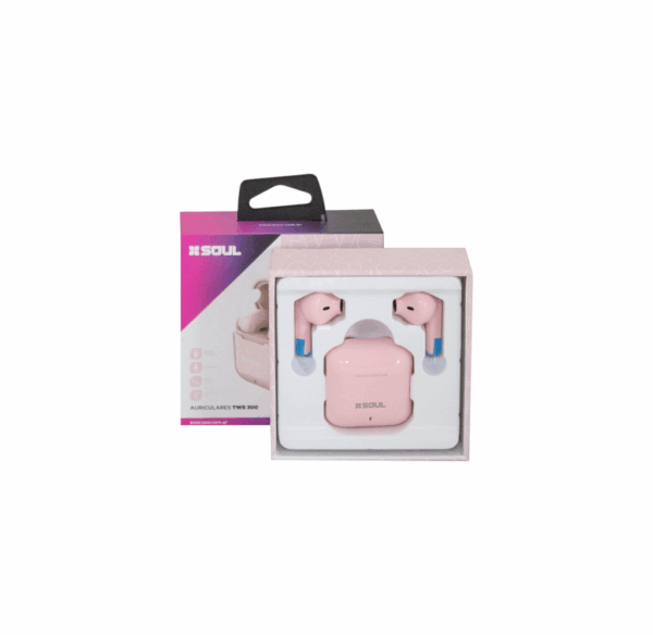 Auriculares Inalambricos Bluetooth Soul Tws 300 Color Rosa