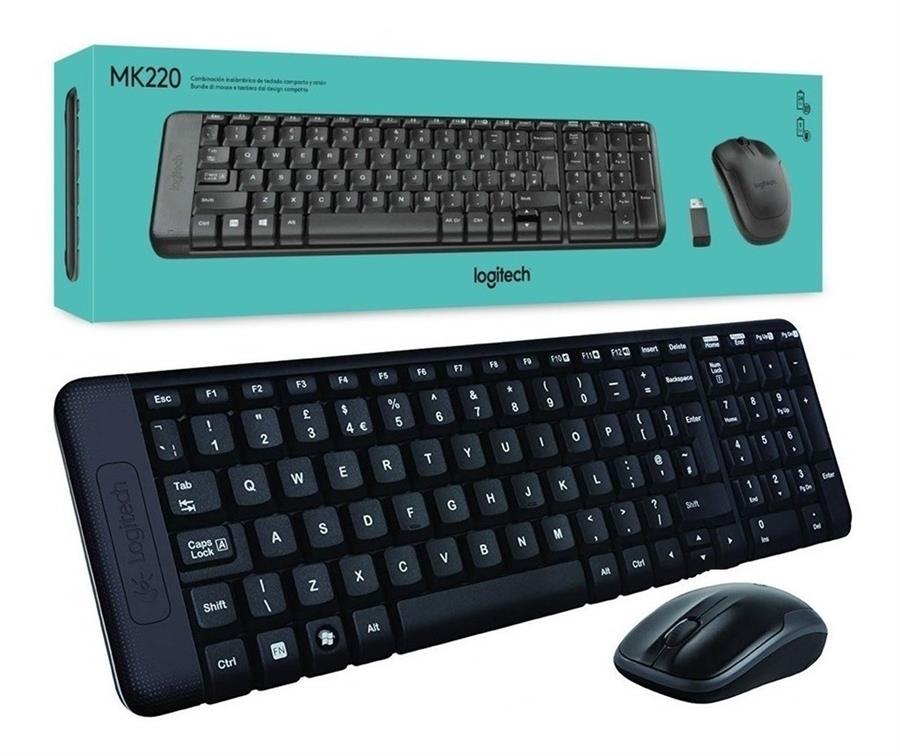Combo Kit Teclado Y Mouse Inalambrico Logitech Mk220