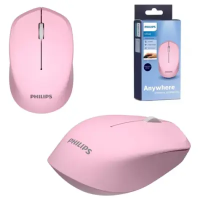 Mouse Philips M344 Inalámbrico 1600 dpi Rosa M344