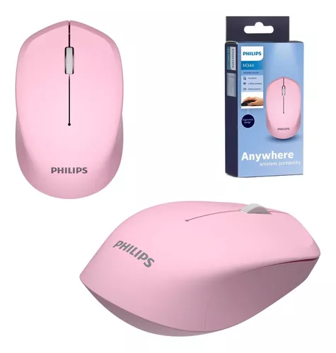 Mouse Philips M344 Inalámbrico 1600 dpi Rosa M344