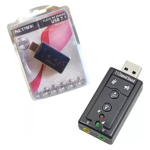 Placa De Sonido Externa Netmak 7.1 Usb Digital Nm-su8ch