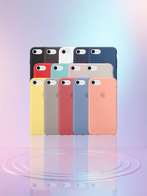 Funda Silicone case iPhone 7/8/SE Varios colores