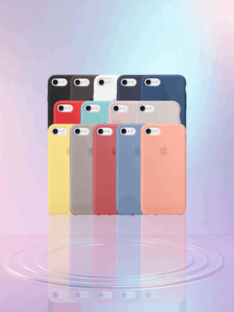 Funda Silicone case iPhone 7/8/SE Varios colores