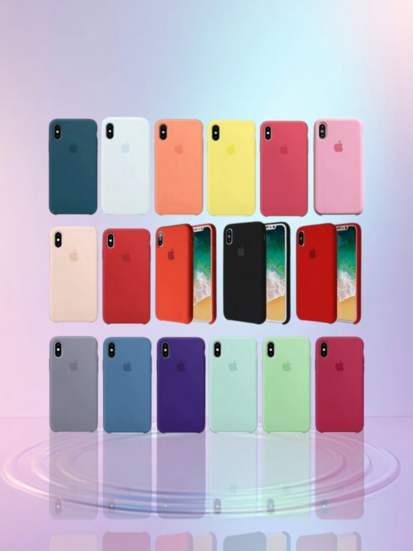 Funda Silicone case iPhone X/Xs Varios colores