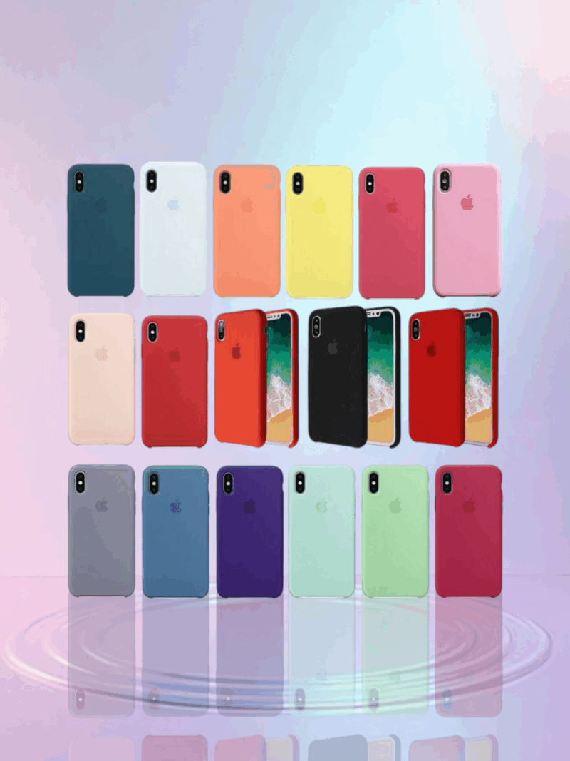 Funda Silicone case iPhone X/Xs Varios colores