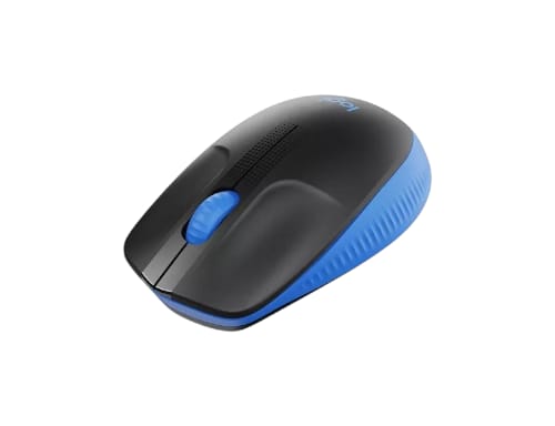 Mouse inalámbrico Logitech M190 azul rojo