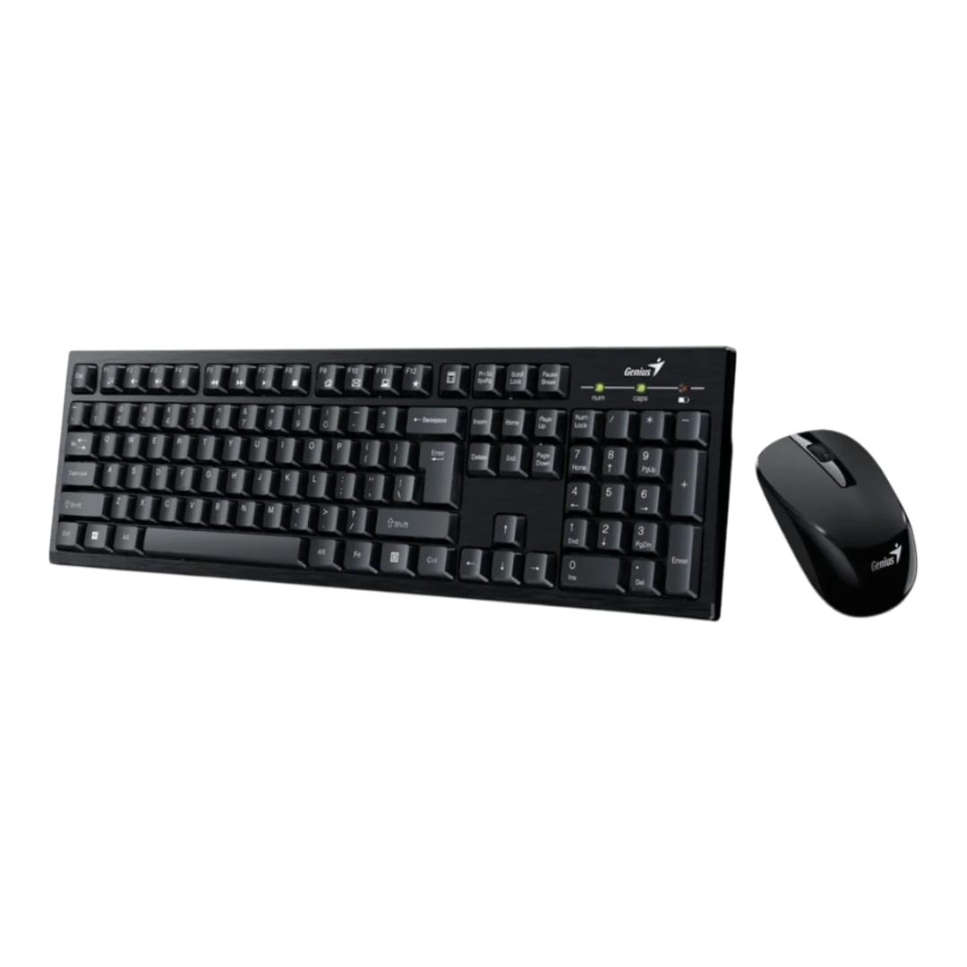 Kit Teclado Mouse Genius Km 8101 Inalámbrico 2.4ghz Numpad Color del mouse Negro Color del teclado Negro