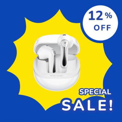 Auriculares Air 5 Soundpeats Bluetooth 5.4 Audio Hi-res Dual Blanco