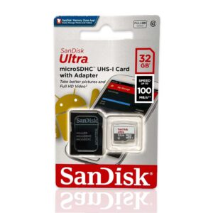 Tarjeta de memoria microSD Sandisk Ultra de 32 GB, 100 MB/s, clase 10