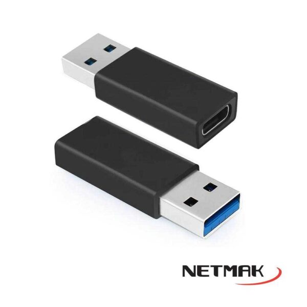 Adaptador Netmak Usb 2.0 Macho A Usb-c Hembra Nm-uc - Imagen 2