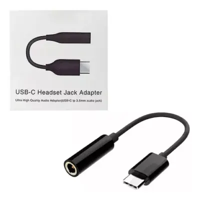 Adaptador Usb Tipo C A Jack 3.5mm Audio Para Celular Samsung