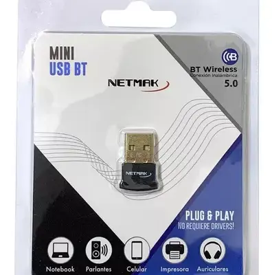 Adaptador Mini Usb Bluetooth 5.0 Netmak Nm-bt9