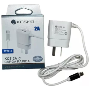 Cargador Rápido 2a Kosmo Completo + 1 Entrada Usb
