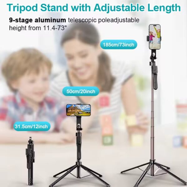 Tripode Color Negro 1.85CM Con Remoto32050 - Imagen 4