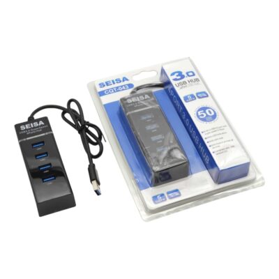 Hub 4 Multi Puertos Usb 3.0 Luz Led Cable 30cm Windows Mac