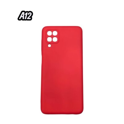 FUNDA SILICONA PARA SAMSUNG A12 VARIOS COLORES