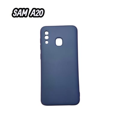 FUNDA SILICONA PARA SAMSUNG A20 VARIOS COLORES