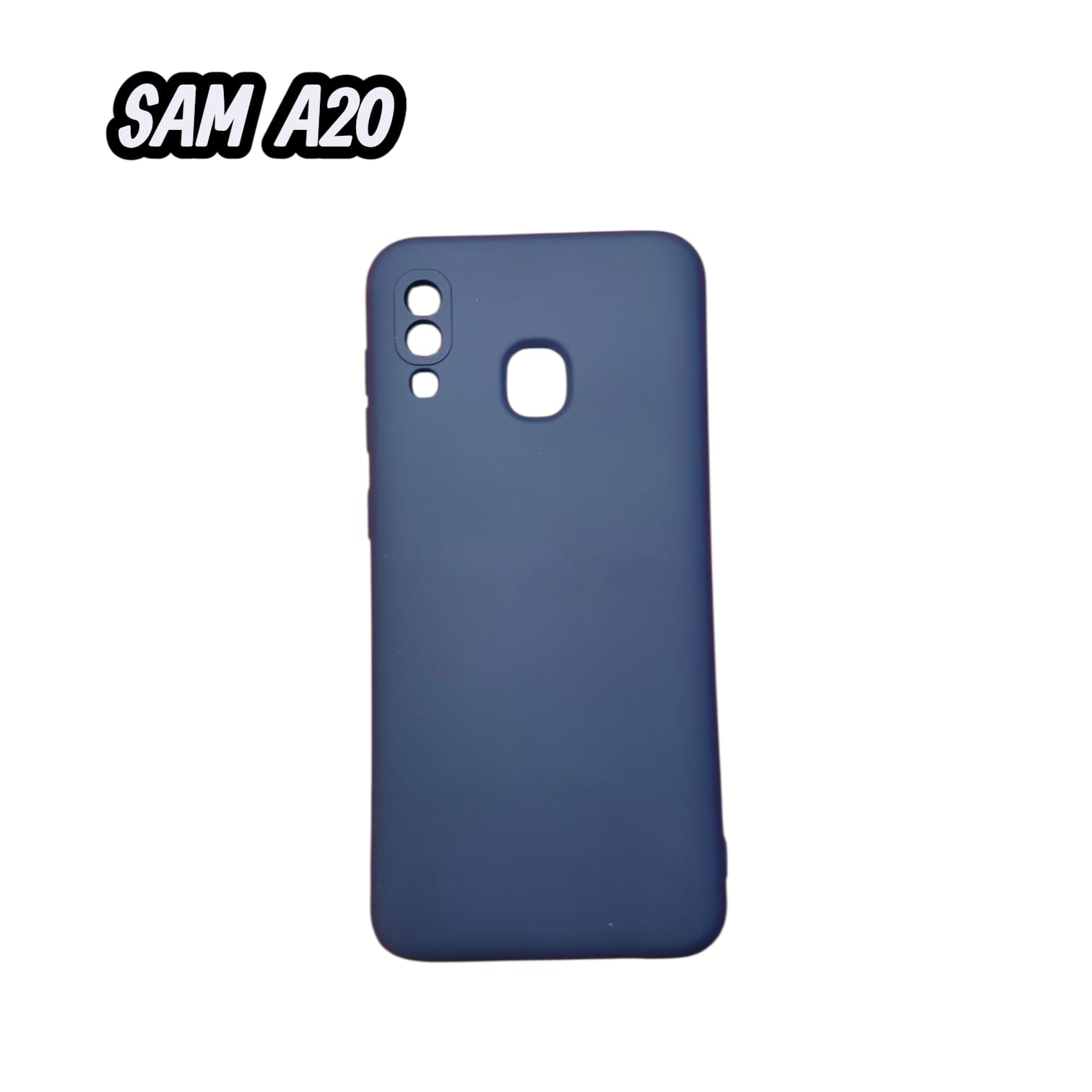 FUNDA SILICONA PARA SAMSUNG A20 VARIOS COLORES