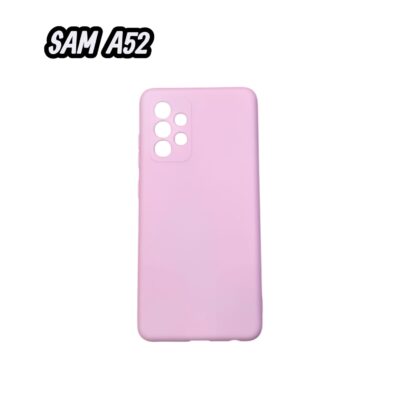 FUNDA SILICONA PARA SAMSUNG A52 VARIOS COLORES