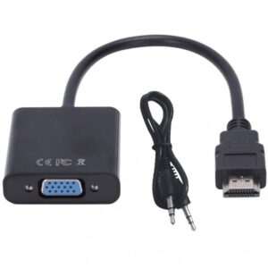 Convertidor Hdmi Vga con adaptador de audio Hdmi a Vga
