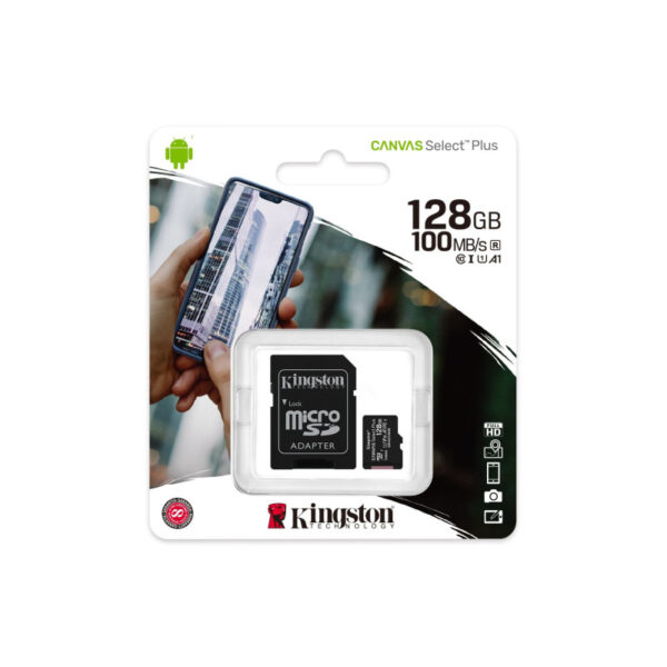 Memoria Kingston Micro Sd 128gb Clase 10 100mbs