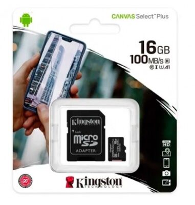 Tarjeta de memoria Kingston SDC4 con adaptador SD 16GB