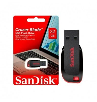 Pendrive Sandisk Cruzer Blade 32gb Usb-a 2.0 Negro