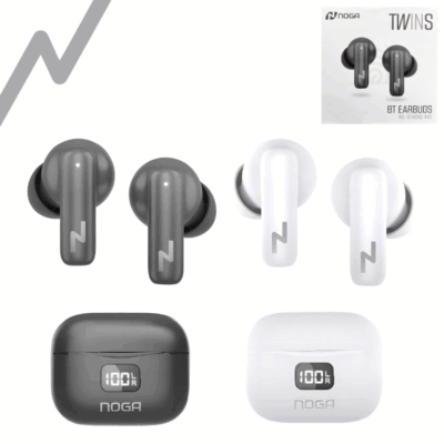 Auriculares Bluetooth Noga Btwins 44s Negro