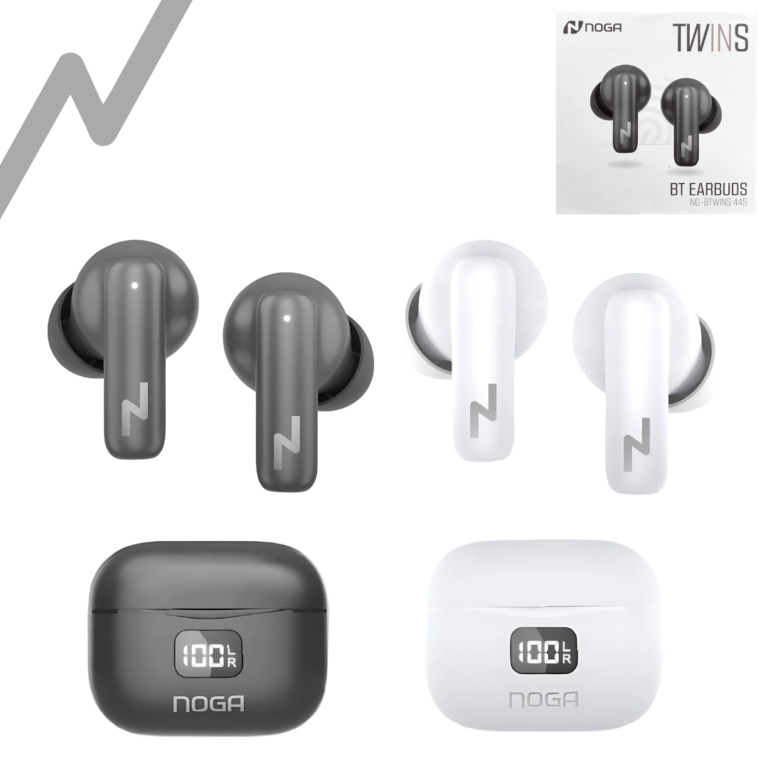 Auriculares Bluetooth Noga Btwins 44s Negro