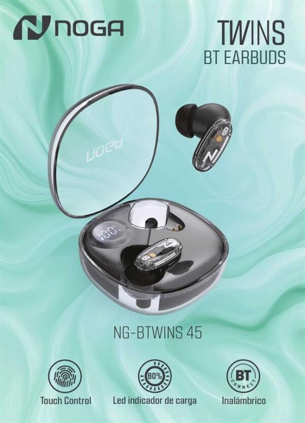 Auricular Inalámbrico Noga Bluetooth Btwins 45 - Imagen 2