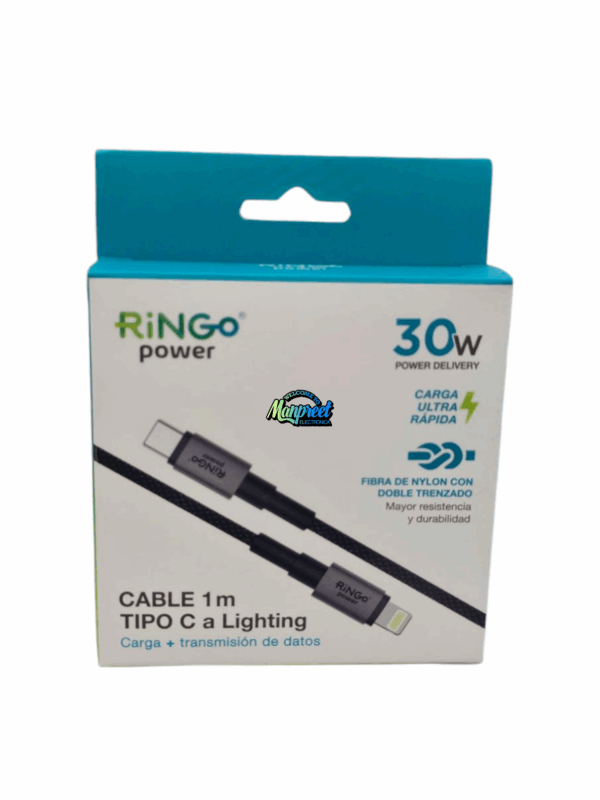 Cable Tipo C Para iPhone De 1 Metro Ringo 30w Ultra Rapido