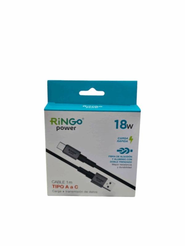 Cable Tipo A-C Carga + Transmisino de datos 18w Carga rapida