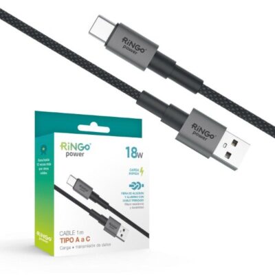 Cable Tipo A-C Carga + Transmisino de datos 18w Carga rapida