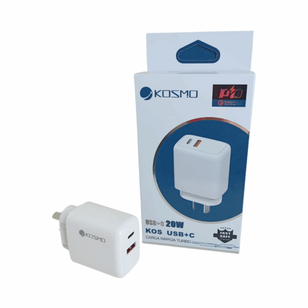 Enchufe Cargador Pared Carga Rapida Usb-c 20w Dual Usb