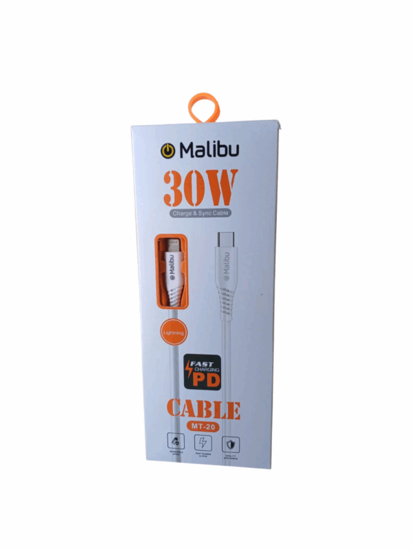 Cable Tipo C A Iphone 30w Malibu Carga Rapida