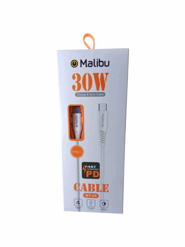 CABLE TIPO C A C 30W MALIBU Carga Rapida