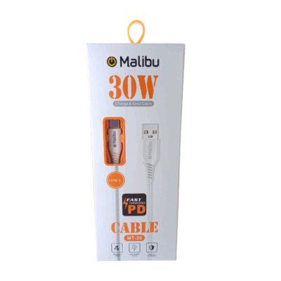 Cable Usb-Tipo C 30w Malibu Carga Rapida
