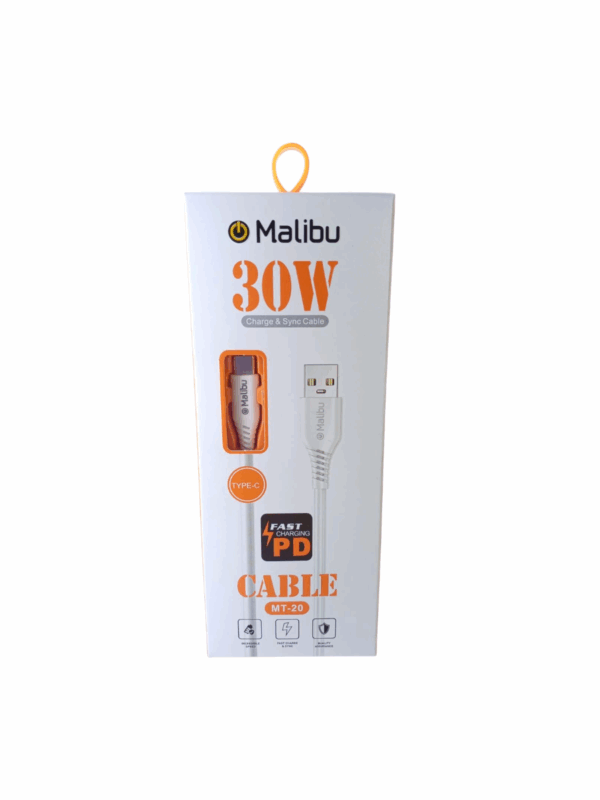 Cable Usb-Tipo C 30w Malibu Carga Rapida