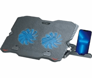Base Para Notebook Con 2 Cooler Gamer Celular Luces Netmak