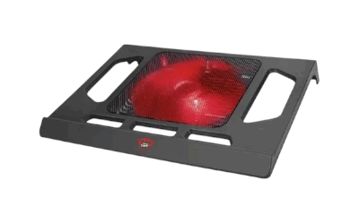 Base Para Notebook Trust Kuzo Cooler Iluminado Gxt 220 Color Negro Color del LED Rojo