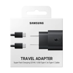 Cargador Samsung  Carga Ultra Rápida 25w Tipo C Negro