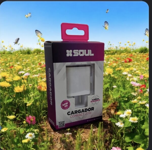Cargador 20w Carga Inteligente Soul Compact Puerto Usb C