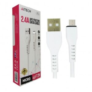 Cable Usb - Micro Usb 2.4a Aitech Sjx-209 2mts Carga Rápida