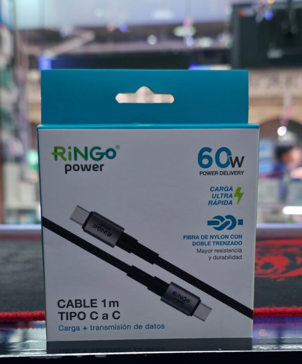 Cable Tipo C A C Carga Rápida 60w Para Samsung Moto Xiaomi