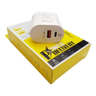 Cargador Carga Rapida Doble Puerto Usb-c Y Usb Potencia 20w