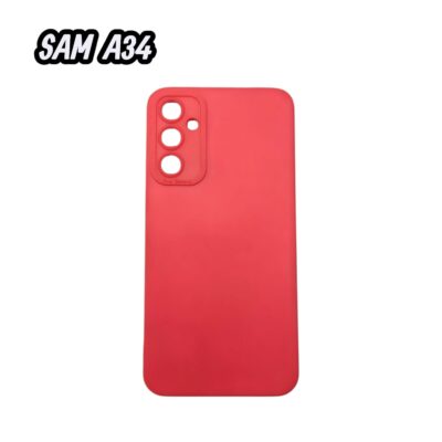 FUNDA SILICONA PARA SAMSUNG A34 VARIOS COLORES