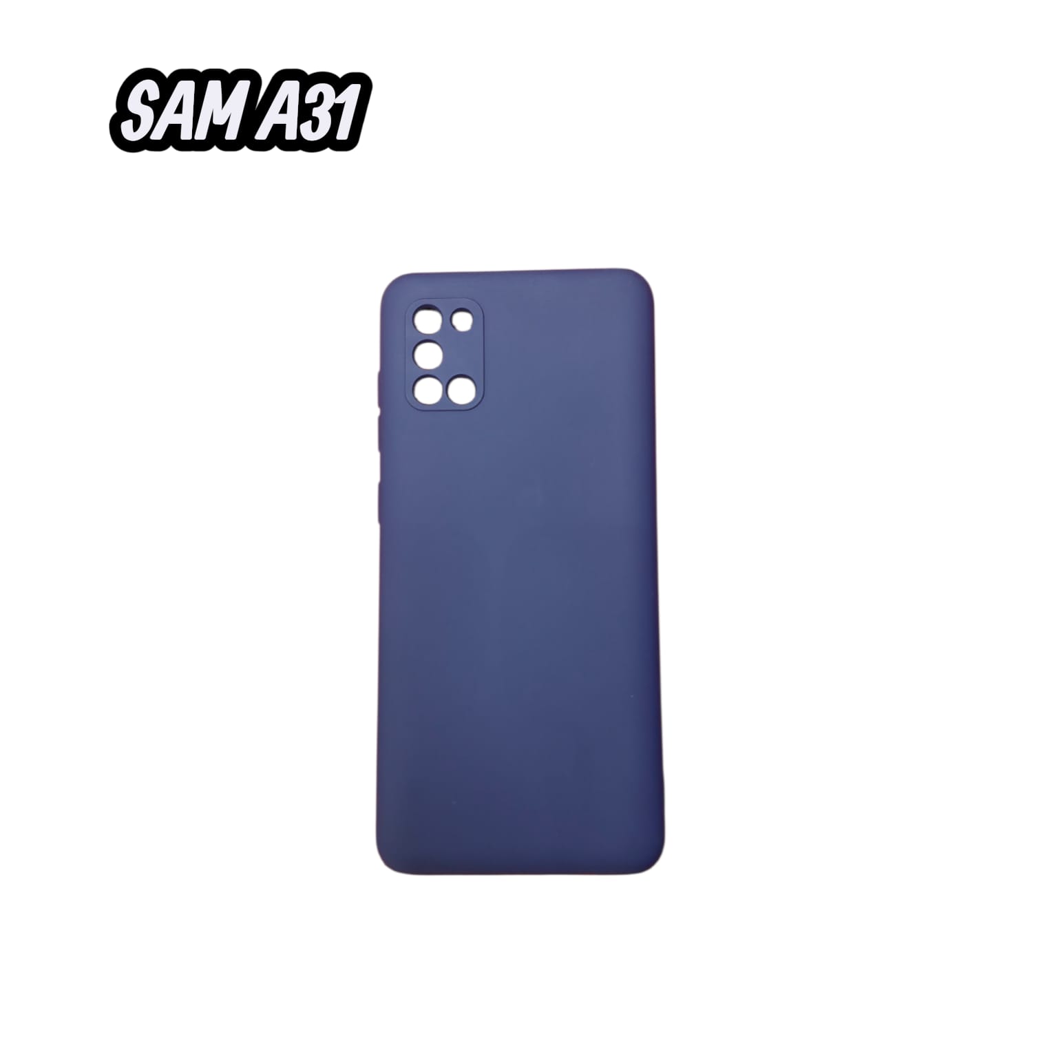FUNDA SILICONA PARA SAMSUNG A31 VARIOS COLORES