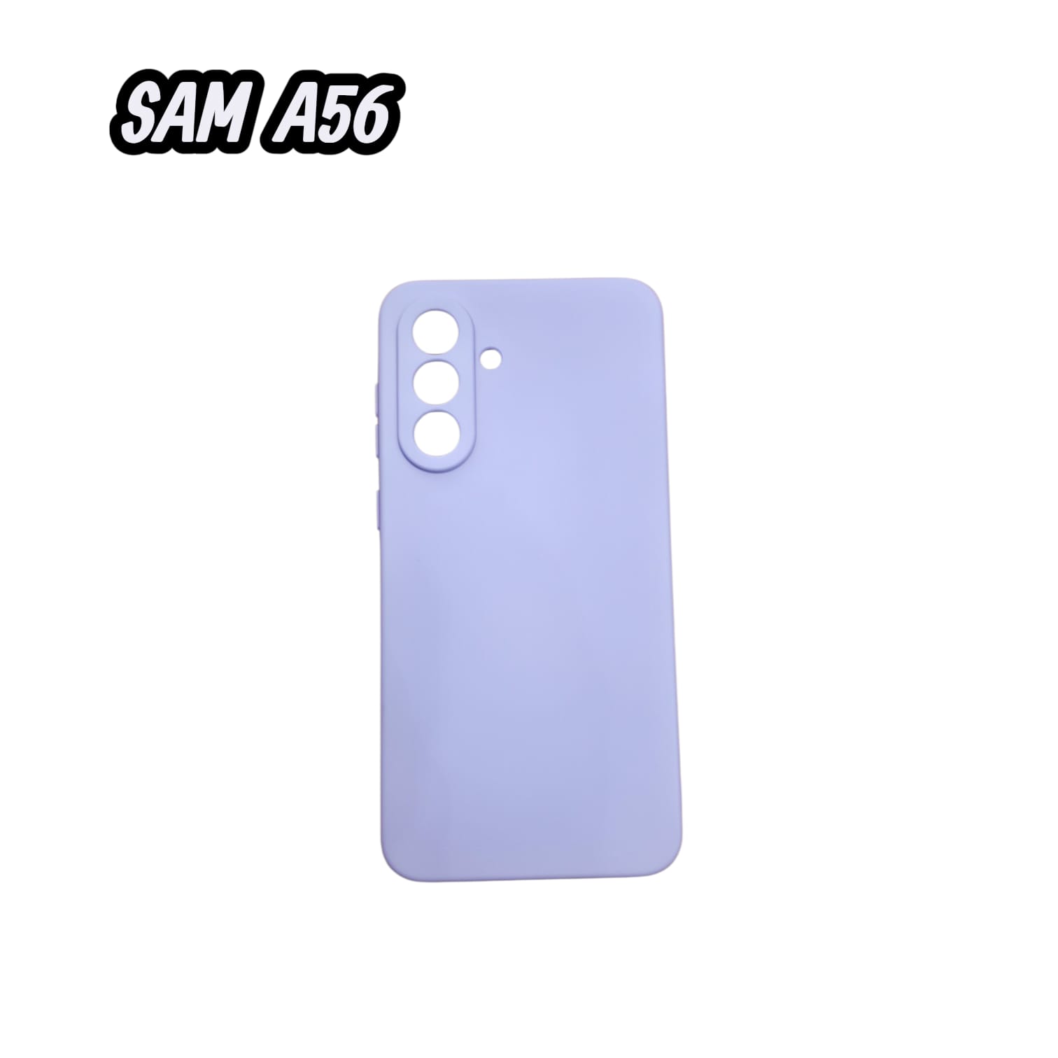 FUNDA SILICONA PARA SAMSUNG A56 VARIOS COLORES